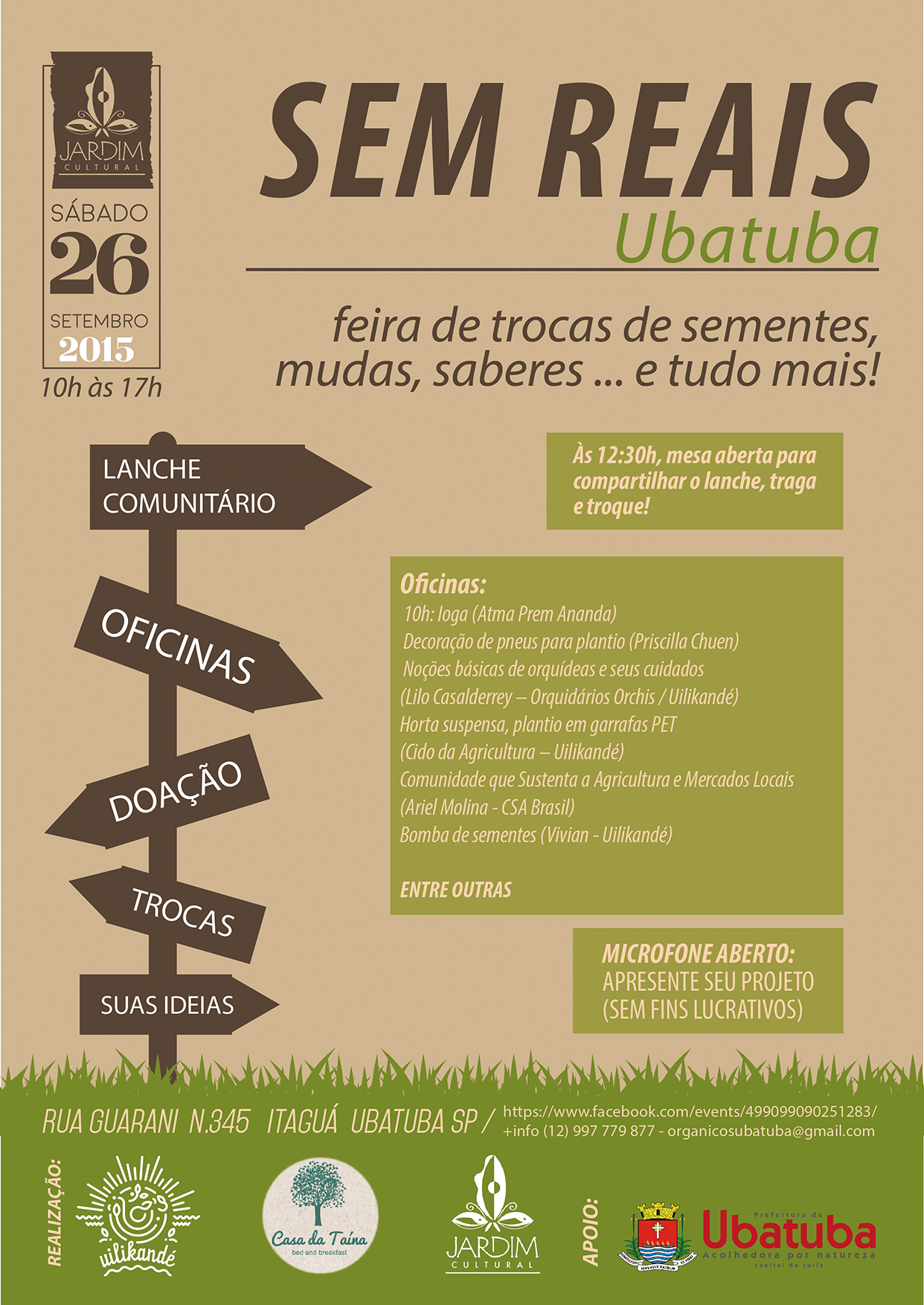 Cartaz definitivo da 1ª SEM REAIS