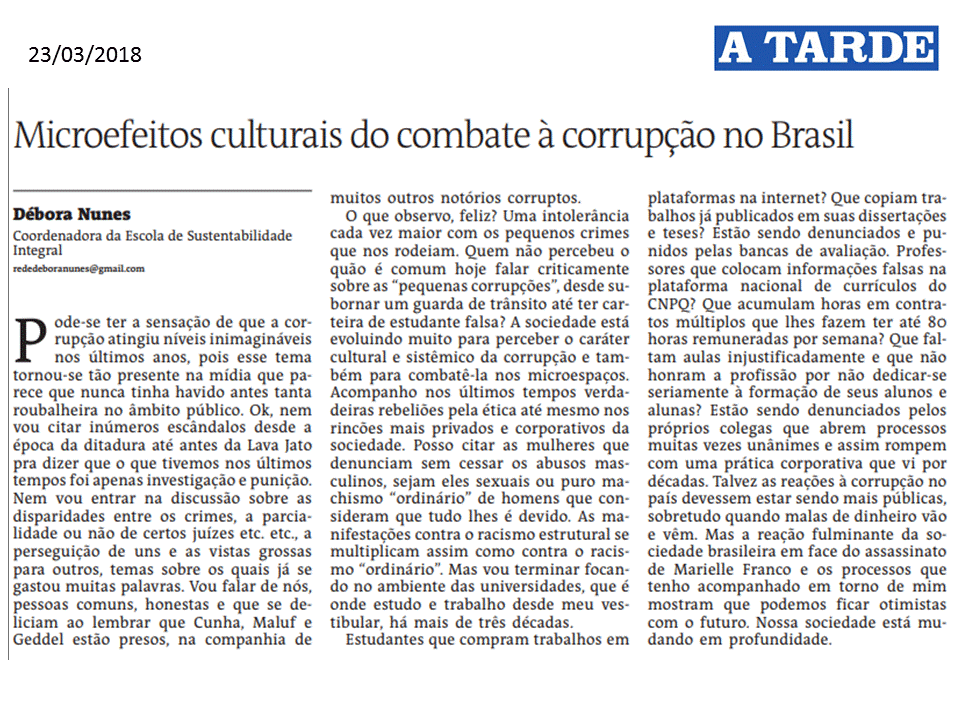 Micro efeitos da luta contra a corrupção 23 03 18