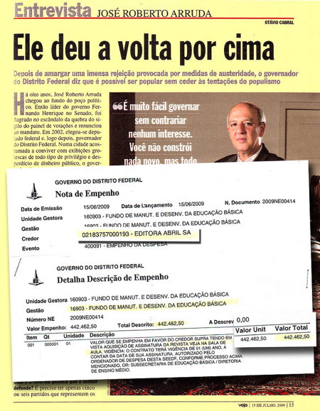Arruda na Revista Veja - 15/jul/2009