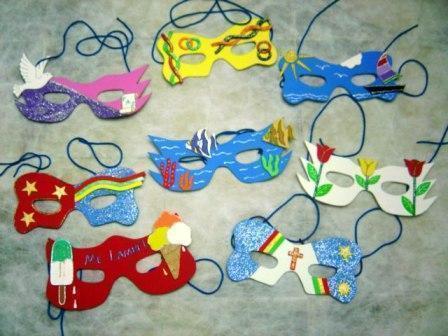 Mascaras para carnaval em e.v.a.
