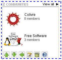 Communities block Communities block