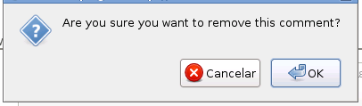 Remove comment confirmation Remove comment confirmation