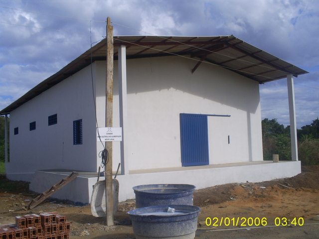 Fachada da fábrica display