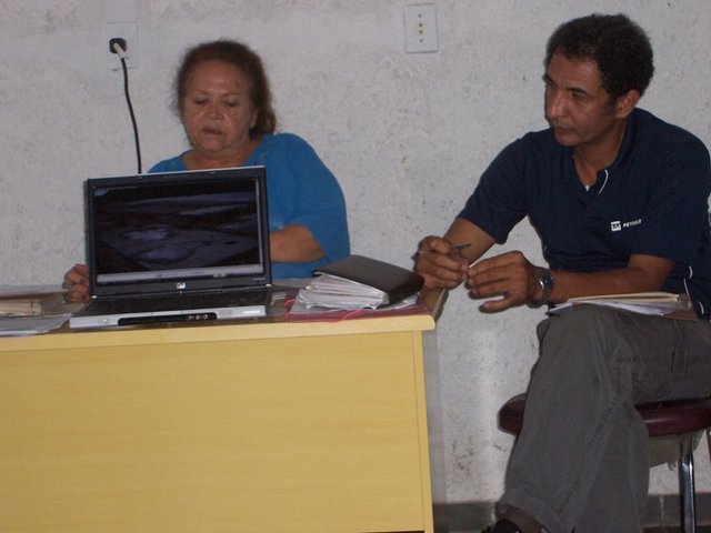 Presidente arlete colonese e o vice claudio rangel display