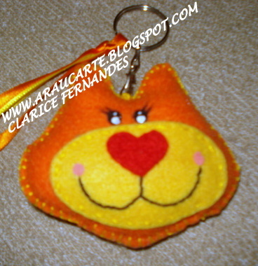 Chaveiro gato 3 display
