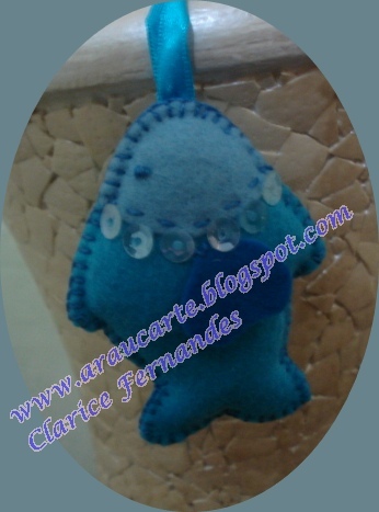 Chaveiro peixaazul 1 display