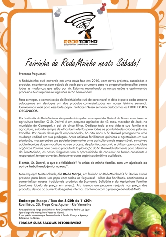 Flyer feirinha06.03 display