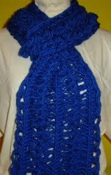 Cachecol croche de grampo 2 display