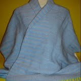 Echarpe azul claro mescla display