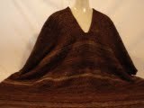 Poncho marron display