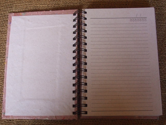 Caderno pautado display