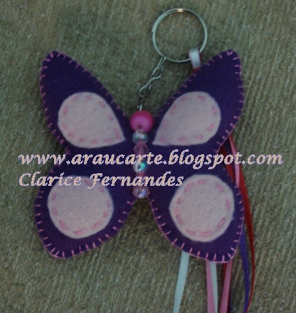 Chaveiro borboleta 3 display