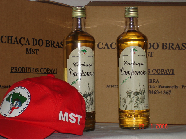 Cachaça display