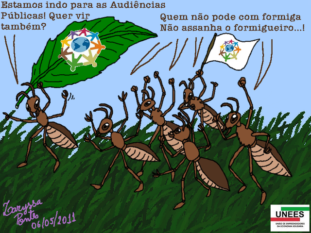 Formigas a caminho das audiências públicas display