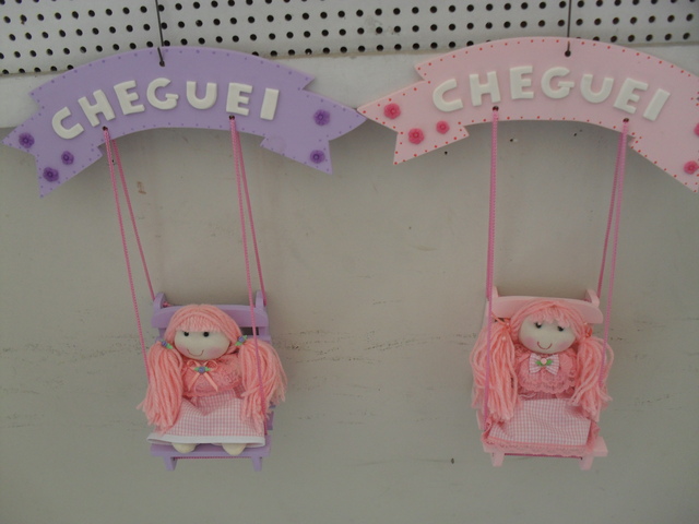 Enfeite de porta de menina display