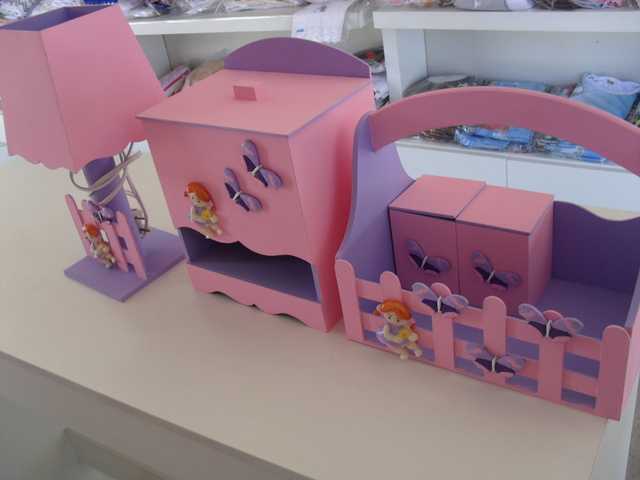 Kit de mdf com 03 peças display