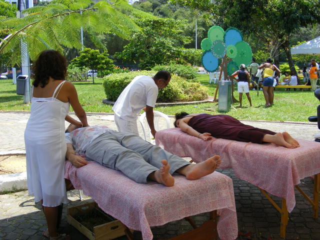 Tenda holística e Árvora da vida display
