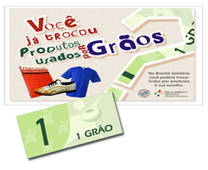 Moeda grao display