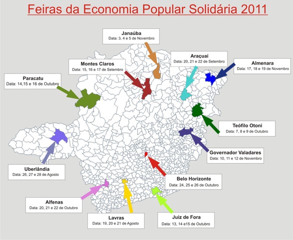 Feiras regionais mg display