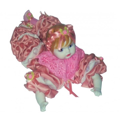 Boneca de fuxico em porcelana  display