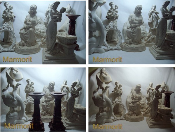 Peças em marmorit 1a display