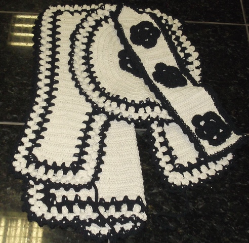 Jogo de banheiro  preto e branco  display