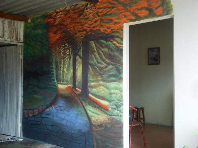 Pintura latex com pigmento. display