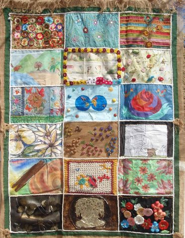 Colcha primavera display
