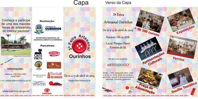 Folder 3 feira de artesanato ourinhos 2014 display