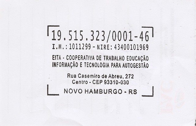 Eita carimbo display