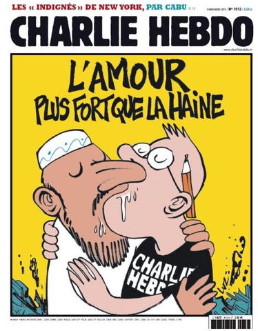 Une charlie hebdo display