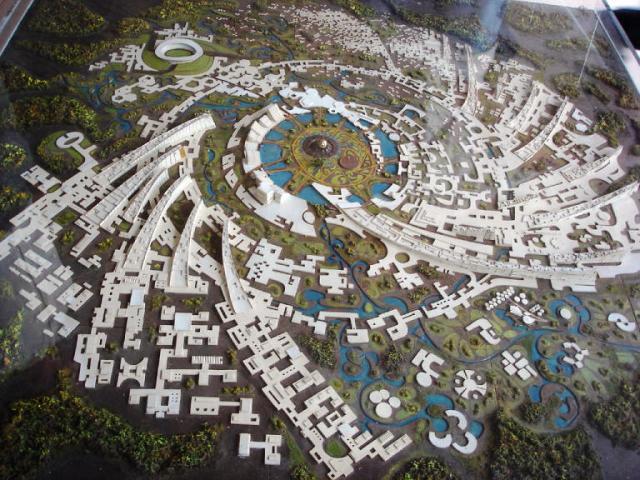Auroville masterplanne display