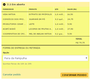 Sistema rgcr pedido display