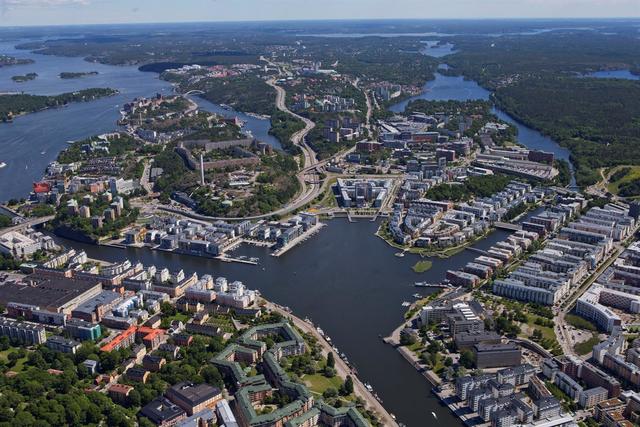 Barrio hammarby sjöstad foto display