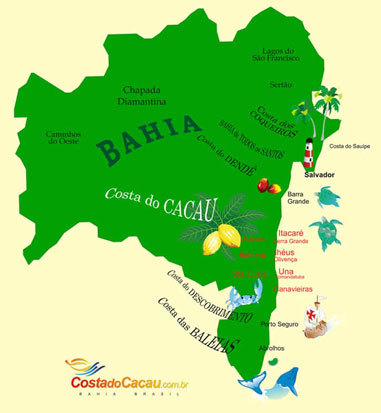 Mapa costa novo display
